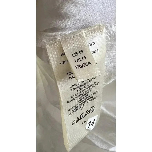 Free People Samantha Shirt Dress Womens Size M Ivory Combo With Pockets NWT - Picture 9 of 15